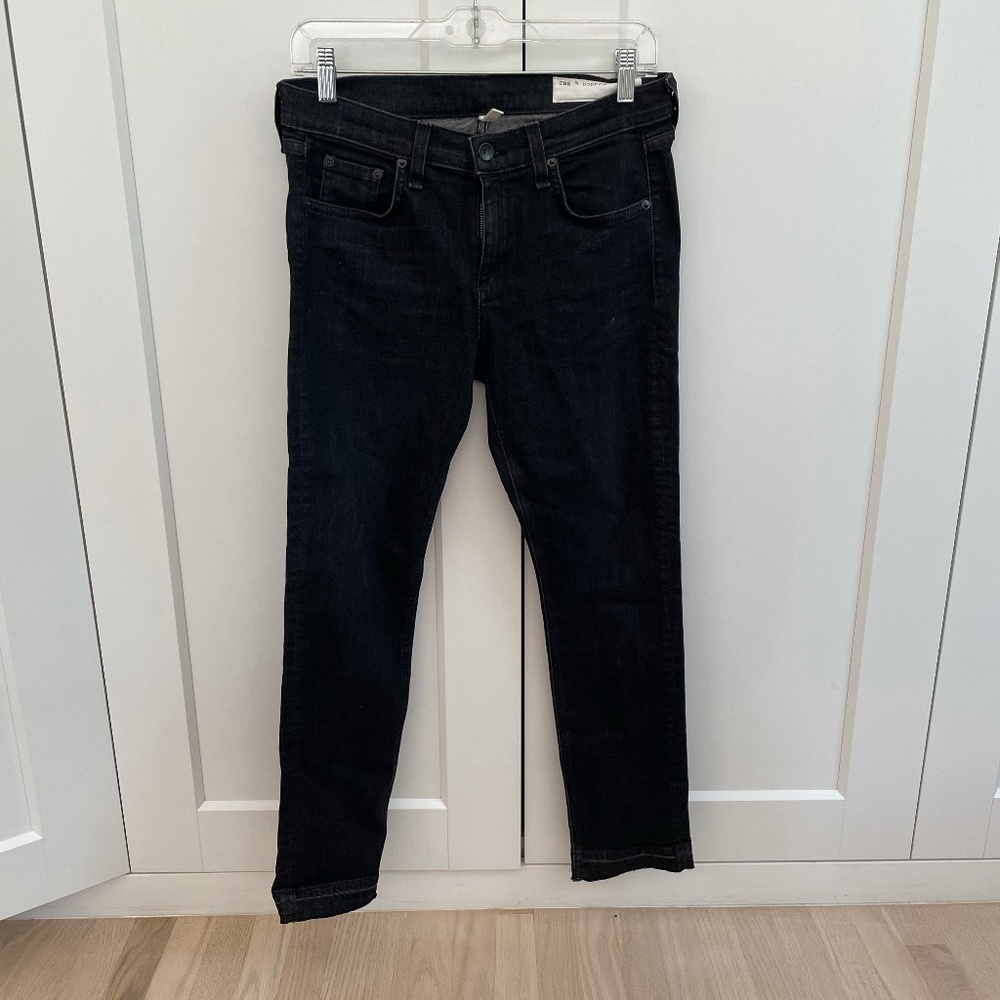 Rag & Bone Dre Capri Jeans in Size 27 - Gray/Black